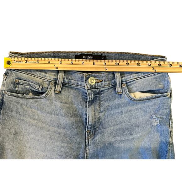 EUC Hudson Nico Straight Distressed Jeans Size 29 StreetStyleDenim ModelOffDuty - Picture 5 of 11